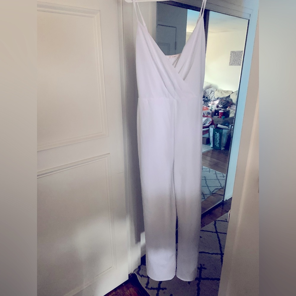Francesca’s White jumpsuit